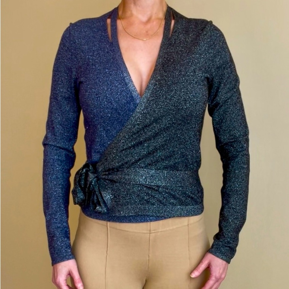 Diane von Fürstenberg ballerina wrap sweater